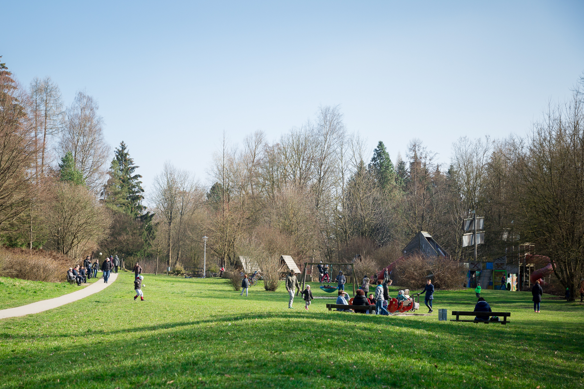 Die Osterhasen im  Rieder Stadtpark SP  Ried  Stadt 